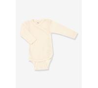 Baby Wickelbody langarm Wolle & Seide, Engel Natur, Gr. 74/80
