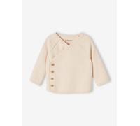 Baby Wickeljacke aus Ripp vanille Gr. 68 von vertbaudet