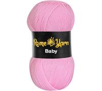 Baby Wolle (#3 DK) Babywolle zum Häkeln Weich, Antipilling Acryl Wolle Strickgarn Baby uni Babywolle, Strickwolle Häkelwolle Acrylgarn zum Stricken und Häkeln (1 Knäuel, 782 Rosa)