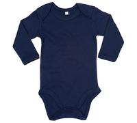 Babybugz Baby-Body mit langen Ärmeln - Marineblau | 6-12 Monate