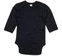 Babybugz Baby-Body mit langen Ärmeln - Schwarz | 3-6 Monate