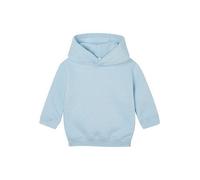 Babybugz Baby Hoodie Hoody Kapuzenpullover T-Shirt 6 - 24 Monate 280 g/m² Bio Baumwolle Vegan Dusty Blue 6-12 Monate