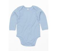 Babybugz Baby Kimono Wickelbody Strampler Langarm Dusty Blue 12-18 Monate
