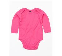 Babybugz Baby Kimono Wickelbody Strampler Langarm Fuchsia 0-3 Monate
