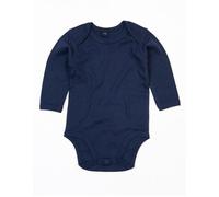 Babybugz Baby Kimono Wickelbody Strampler Langarm Navy 0-3 Monate