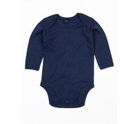 Babybugz Baby Kimono Wickelbody Strampler Langarm Navy 12-18 Monate