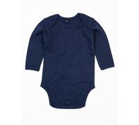 Babybugz Baby Kimono Wickelbody Strampler Langarm Navy 6-12 Monate