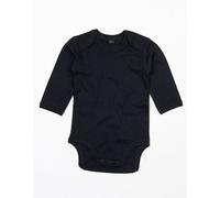 Babybugz Baby Kimono Wickelbody Strampler Langarm Schwarz 0-3 Monate