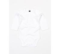 Babybugz Baby Kimono Wickelbody Strampler Langarm Weiß 0-3 Monate