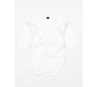 Babybugz Baby Kimono Wickelbody Strampler Langarm Weiß 6-12 Monate