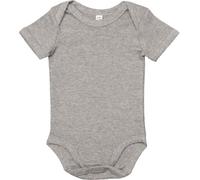 Babybugz Baby-Body mit kurzen Ärmeln - Grau meliert | 12-18 Monate