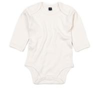 Babybugz Baby-Body mit langen Ärmeln - Naturfarbe | 0-3 Monate