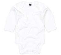 Babybugz Kinder Baby Body langarm Baby-Body BZ30 white 12-18 Monate