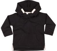 Babybugz Kinder Baby Kapuzen Sweatjacke Baby-Sweatjacke BZ32 black 6-12 Monate