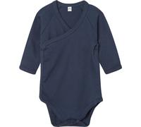 Babybugz Baby Wickelbody mit langen Ärmeln Kimono - Marineblau
