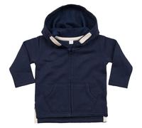Babybugz Kinder Kapuzenpullover mit Reißverschluss - Marineblau | 6-12 Monate