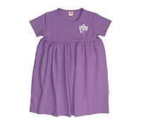 Babydoll-Kleid GOTS zertifiziert - Bio-Baumwolle, Lila mit Blumen- & Schmetterlingsmotiv | Walkiddy Blau 92