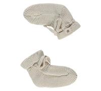Babyface - Strickschuhe ecru melange 74/80