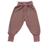 Babyhose Wolle Seide breite Bündchen mauve 98
