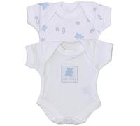 BabyPrem Frühchen Baby Kleidung 2 Bodies Body Jungen 38-44cm BLAU TEDDY PREM 2