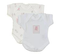 BabyPrem Frühchen Baby Kleidung 2 Bodies Body Mädchen 38-44cm ROSA TEDDY PREM 2