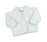BabyPrem Frühchen Babykleidung StrickJäckchen Pullover Weich Gestrickt 38-44cm Weiss