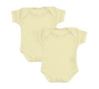 BabyPrem Frühchen Kleine Frühgeborene Baby Kleidung 2 Bodies Body Jungen Mädchen 32-38cm 2 Elfenbein