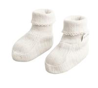 Baby's Only - Booties Dream - Baby Krabbelschuhe für Jungen und Mädchen - Babyschuhe aus 100% Bio-Baumwolle - Baby Hausschuhe - Cream - 3-6 Monate - GOTS