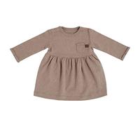 Baby's Only - Melange Jerseykleid mit Brusttasche - Babykleidung - Kleid für Mädchen - 100% Biologische Baumwolle - Clay - 50