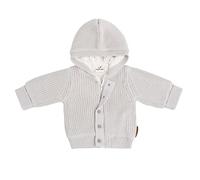 Baby's Only - Soul Kapuzenjacke Baby - Teddyfutter - Strickjacke für Jungen and Mädchen - 100% Bio-Baumwolle - Warm Linen - 74