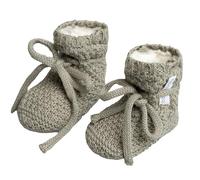 Baby's Only - Willow Booties mit Teddyfutter - Gestrickte Babyschuhe - 3-6 Monate - Schuhe für Mädchen und Jungen - GOTS-Zertifiziert - 100% Biologische Baumwolle - Urban Green
