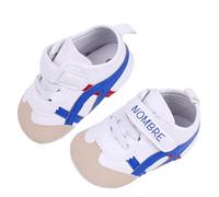 Babyschuhe, 0-24 Monate, personalisierbar, Sportschuhe für Jungen und Mädchen, Geschenk für Babys, inklusive Tragetasche, Blau mit Namen, 18 EU
