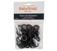 BabySnap Ösen mit Scheiben 11mm altmessing (35,96 € pro 100 Stk) Farbe:altmessing