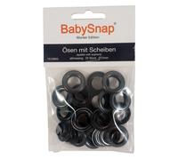 BabySnap Ösen mit Scheiben 12mm altmessing (38,20 € pro 100 Stk) Farbe:altmessing