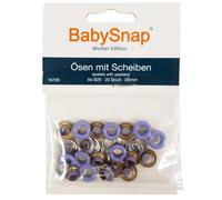 BabySnap Ösen mit Scheiben 5mm B28 lavendel Farbe:B28 lavendel