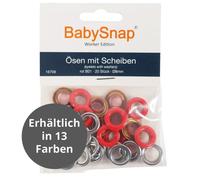 BabySnap Ösen mit Scheiben 8mm (33,70 € pro 100 Stk)