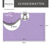 BabySnap Patchwork Schneidmatte 90x60cm pink Farbe:pink