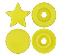 BabySnap Stern Druckknöpfe (12mm) glänzend B07 hellgelb Farbe:B07