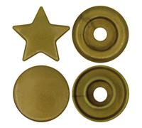 BabySnap Stern Druckknöpfe (12mm) glänzend B11 gold Farbe:B11