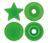 BabySnap Stern Druckknöpfe (12mm) glänzend B14 apfelgrün Farbe:B14