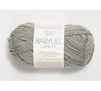 Babyull Lanett col.1032 light grey mottled ca.175 m 50 g