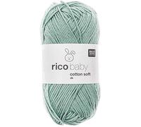 Babywolle Rico Baby Cotton Soft Dk, weiches Baumwollmischgarn zum Stricken und Häkeln (050 patina)