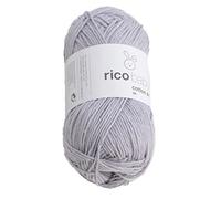 Babywolle Rico Baby Cotton Soft Dk, weiches Baumwollmischgarn zum Stricken und Häkeln (062 helllila)