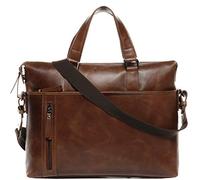 BACCINI große Laptoptasche echt Leder - 15.4 Zoll Laptop Business-Tasche Leandro - Umhängetasche Aktentasche mit extra Laptop-Hülle - Ledertasche Herren und Damen braun handgefertigt