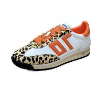 Back 70 white leather leopard cuio ora für Damen, weiß, Größe 41 EU