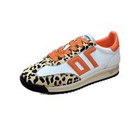 Back 70 white leather leopard cuio ora für Damen, weiß, Größe 39 EU