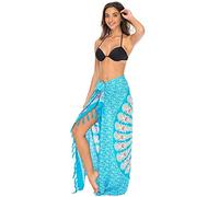 Back From Bali Unbekannt Damen Sarong Strand Badeanzug Bikini Cover Up Wrap Peacock & Clip - - Einheitsgröße