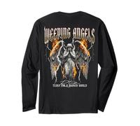 Back Print Angel Y2K Streetwear Aesthetic Damen Herren Engel Langarmshirt