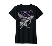 Back Print Angel Y2k Streetwear Aesthetic Damen Herren Engel T-Shirt, Damen, Schwarz, S