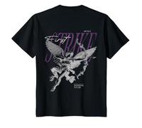 Back Print Angel Y2k Streetwear Aesthetic Damen Herren Engel T-Shirt, Kinder, Schwarz, 152